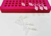 BIOplastics Тонкостенные пробирки для ПЦР объемом 0,2 мл, низкий профиль, плоская крышка, бесцветные