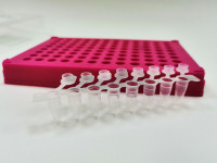 BIOplastics Пробирки объемом 0,1 (0,2) мл, плоская крышка, низкий профиль, бесцветные, ультрапрозрач