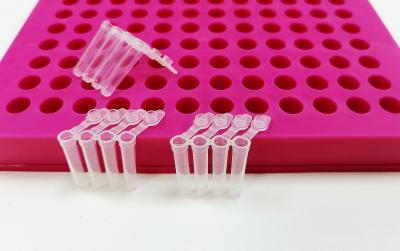 BIOplastics Пробирки тонкост. для ПЦР объемом 0,1 мл с крышками в стрипах по 4 шт. (к Qiagen/Rotor-G